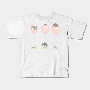 Elephant, globe and mouse Kids T-Shirt